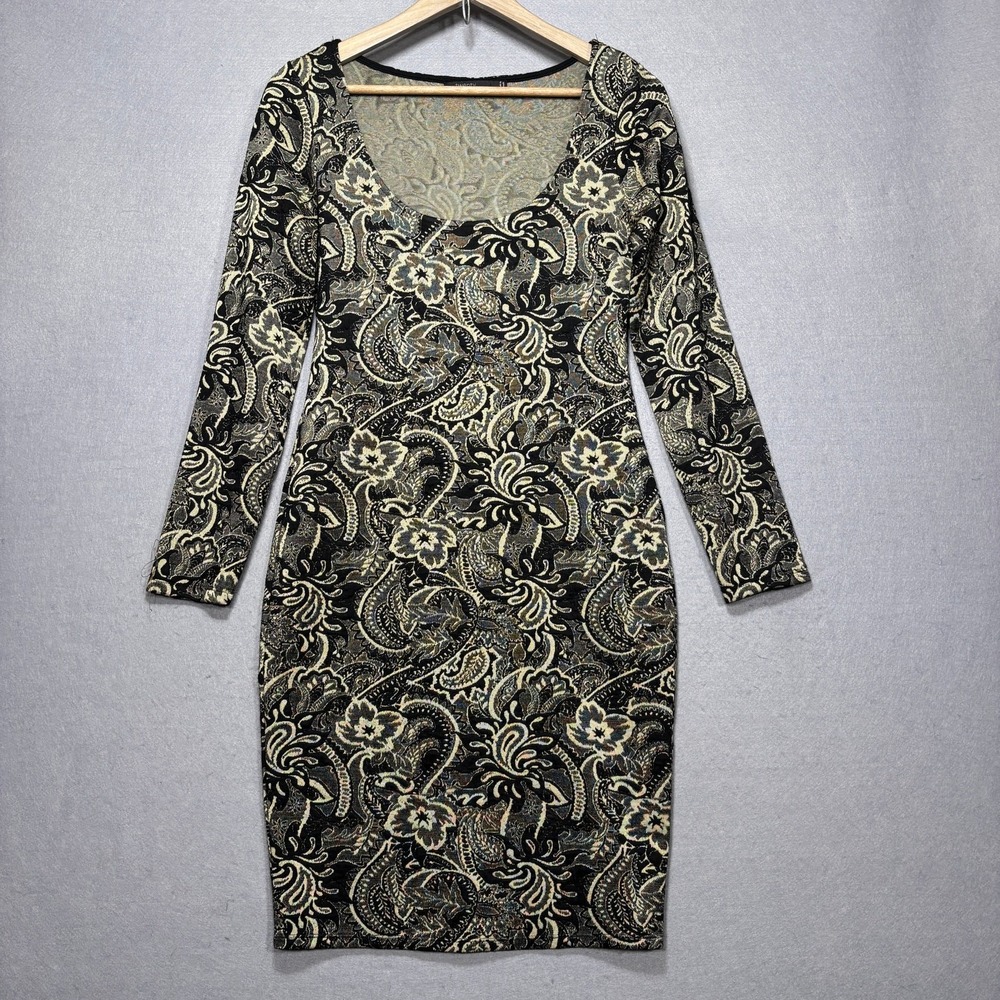 Twenty Montreal Artsy Floral Paisley Dress‎ Size Medium Dark Romantic Classic